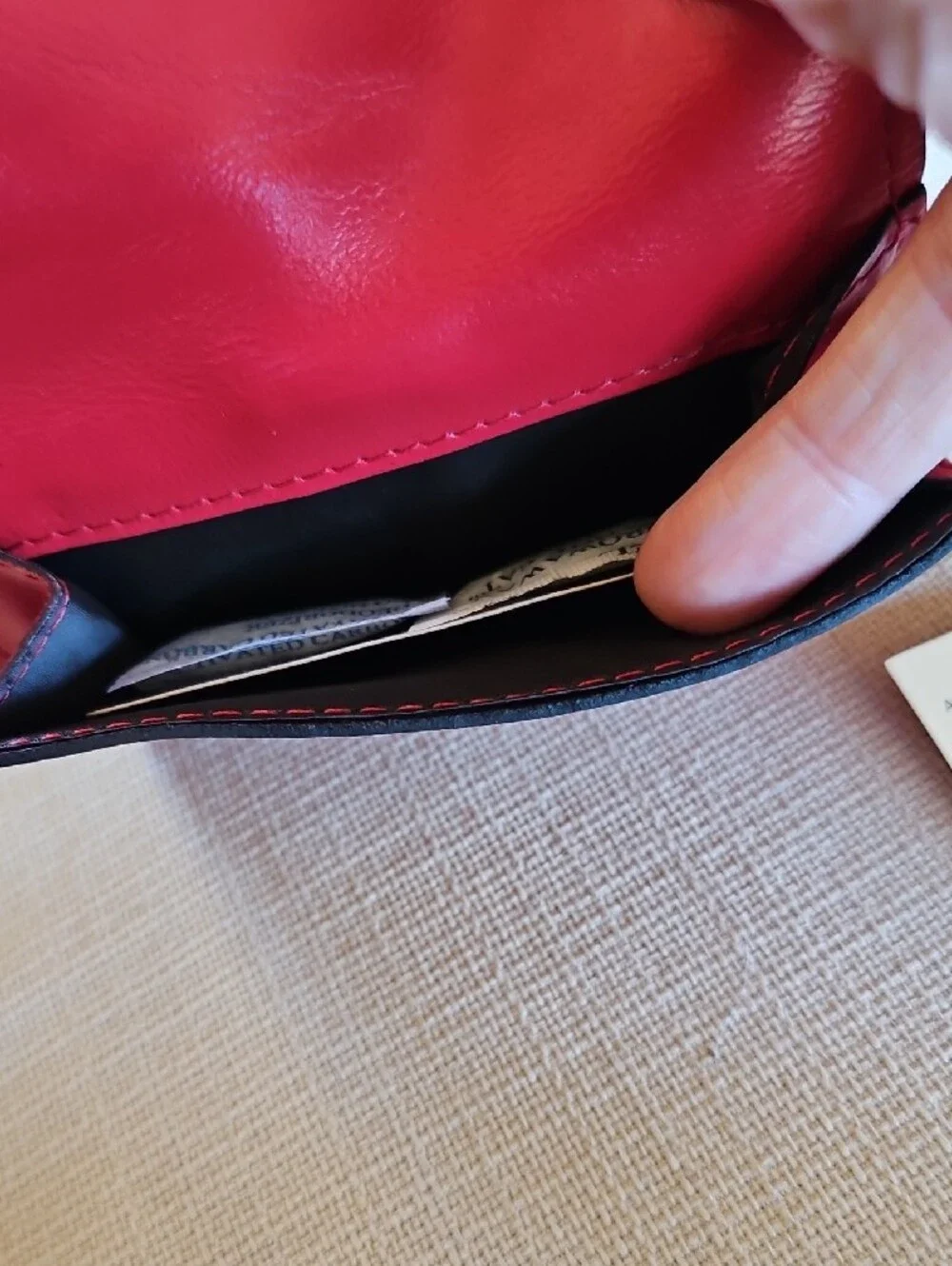 Patricia Nash Strawberry Pink Leather Wallet with Gold Metal Accented Closure.
